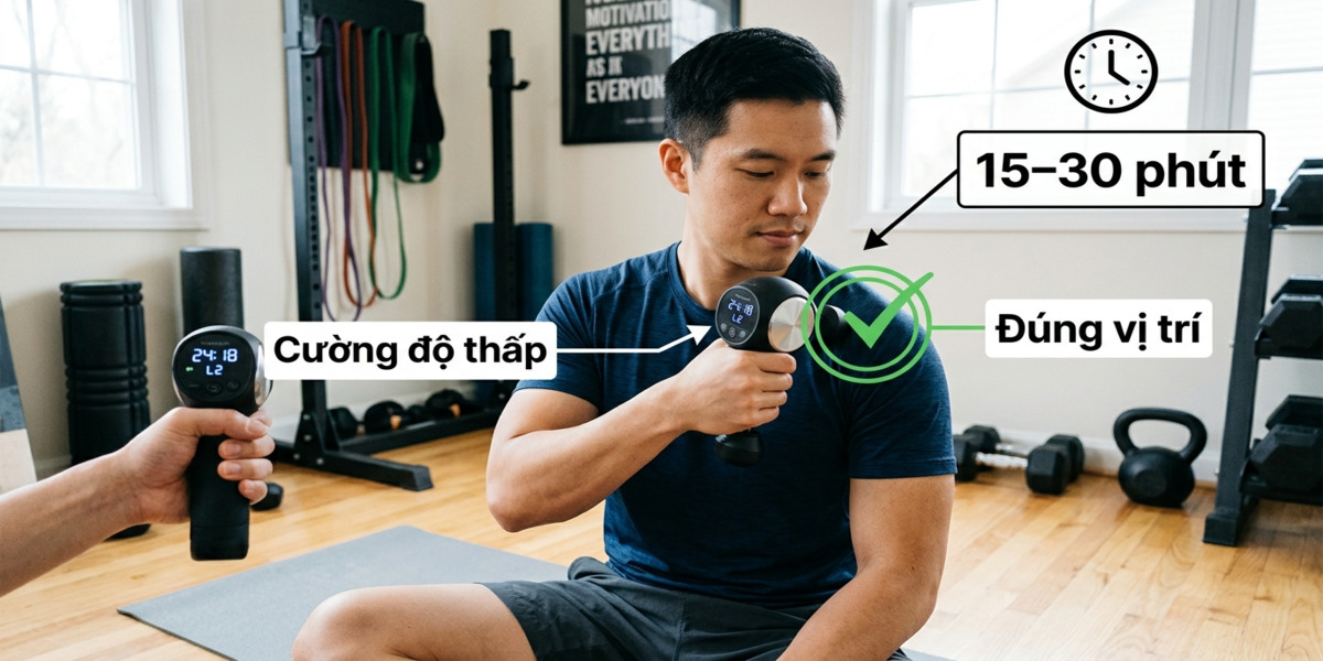 Cách sử dụng máy massage đúng thời gian và cường độ an toàn