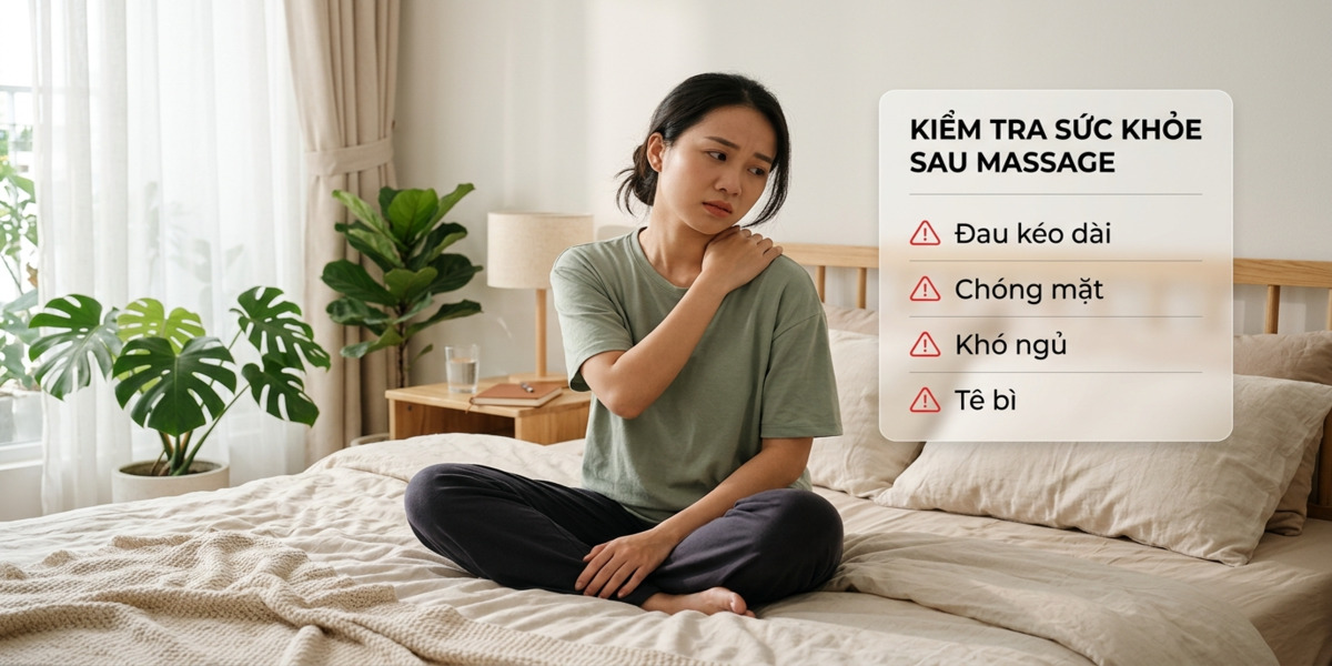 Dấu hiệu cảnh báo sử dụng máy massage quá mức cần dừng lại