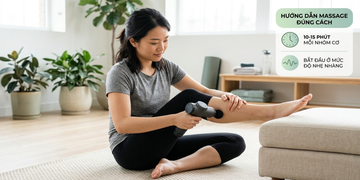Cách sử dụng máy massage cầm tay đúng cách