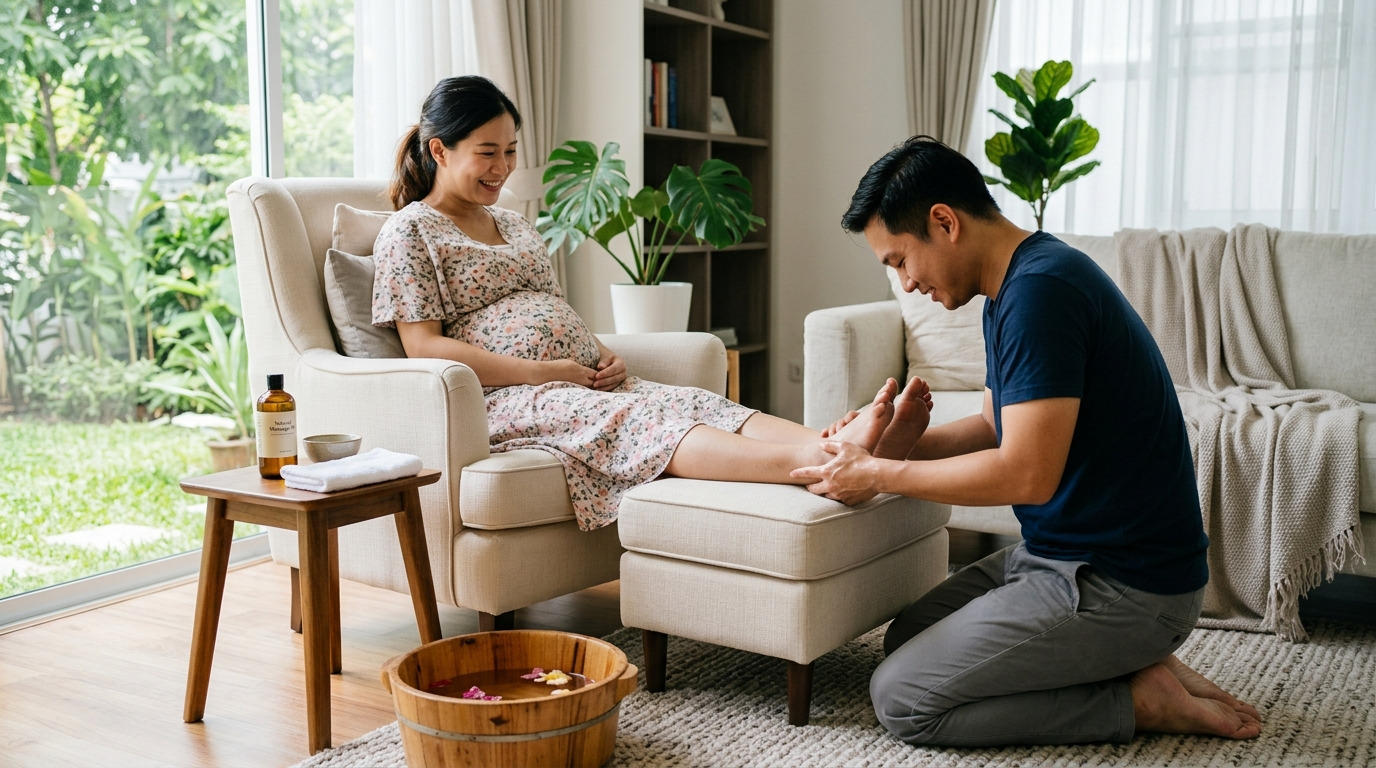 Hướng dẫn massage chân cho bà bầu tại nhà đúng cách