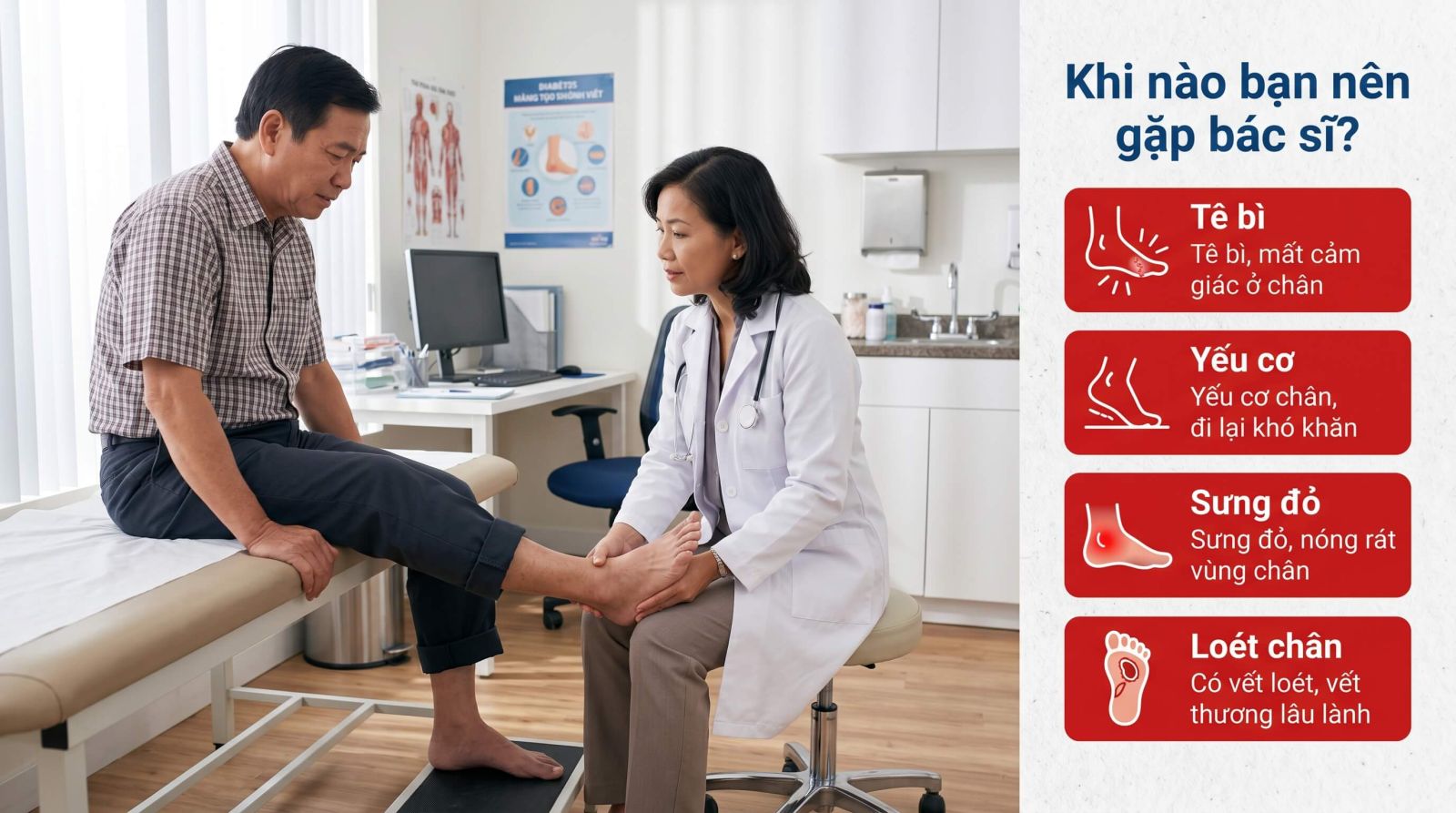 Dấu hiệu nóng rát bàn chân cần gặp bác sĩ sớm