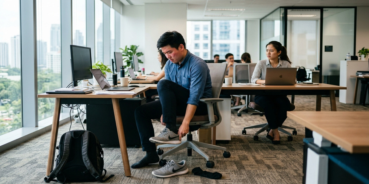 Hôi chân làm bạn tự ti khi ở chỗ đông người