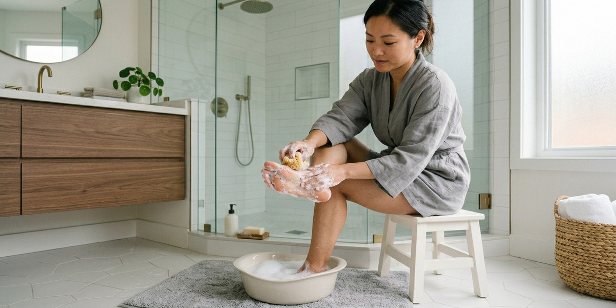 Vệ sinh chân đúng cách để giảm hôi chân hiệu quả