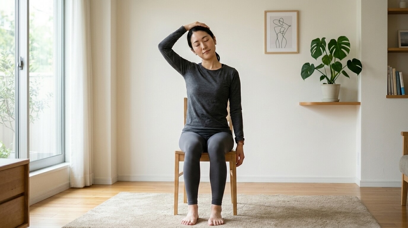Bài tập giãn cơ cổ giảm đau vai gáy