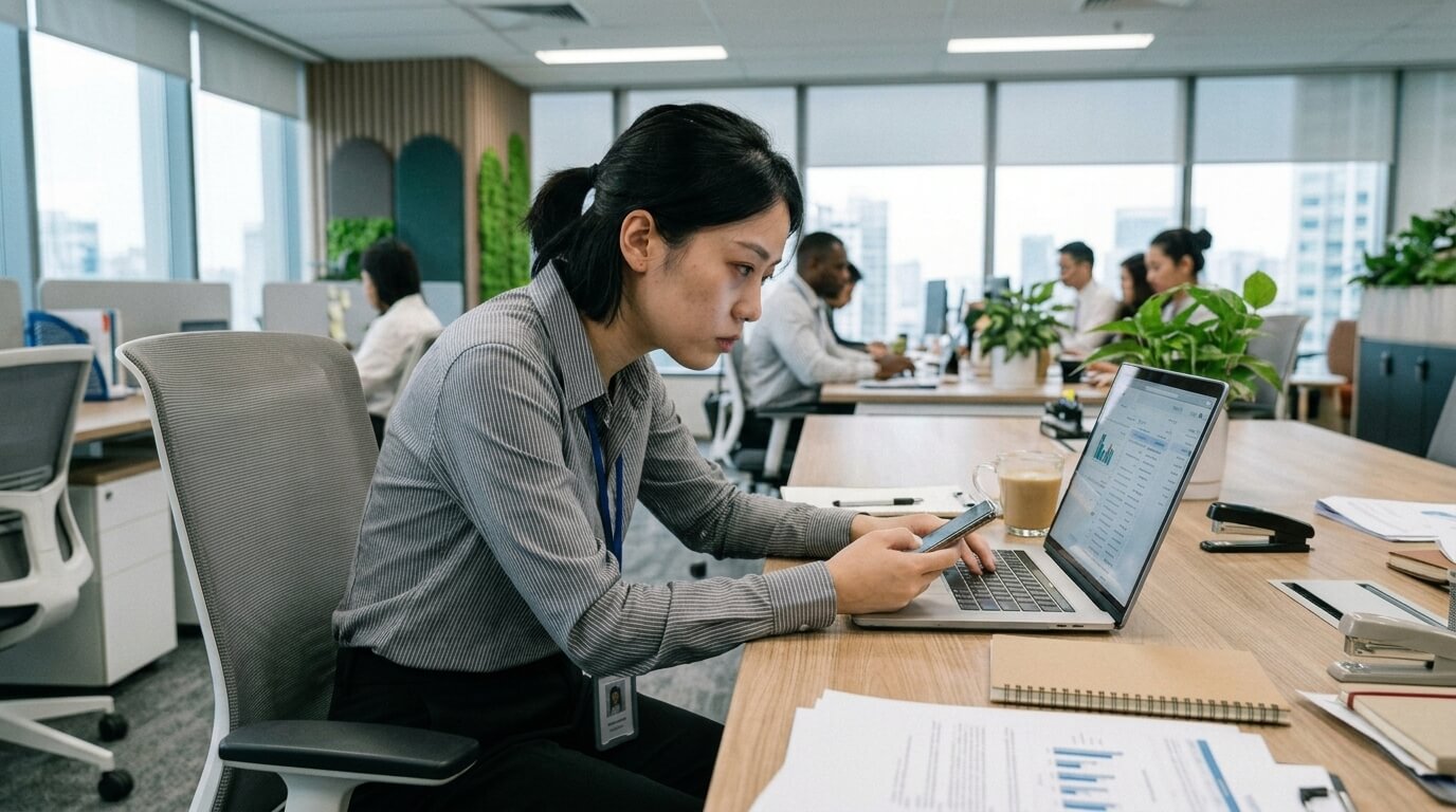 Ngồi sai tư thế gây đau cổ vai gáy dân văn phòng