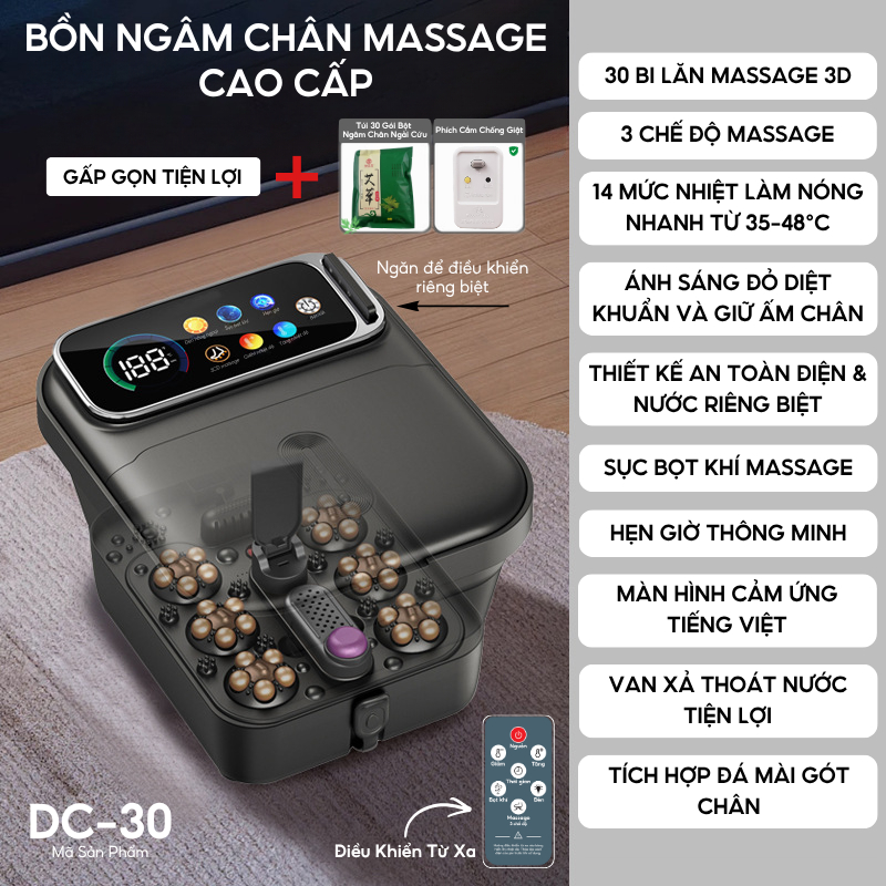 Bồn massage chân Delax DC30 đáng mua trong tầm giá