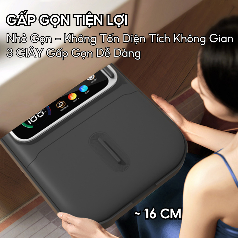 Thiết kế gấp gọn của bồn massage chân Delax DC30 tiết kiệm diện tích
