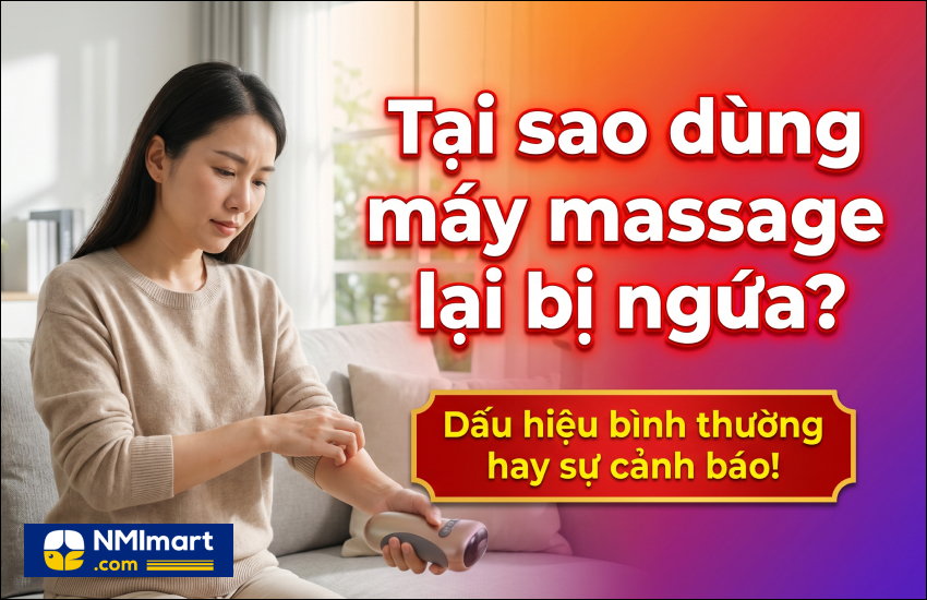 Tại sao dùng máy massage lại bị ngứa? Dấu hiệu bình thường hay sự cảnh báo