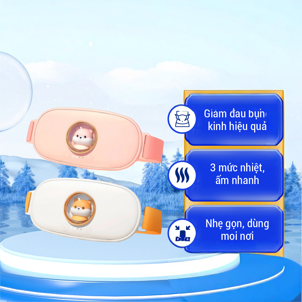 Máy Massage Bụng Kinh NMIMART DSB01 Giảm Đau Co Thắt Cho Phụ Nữ Đến Kì