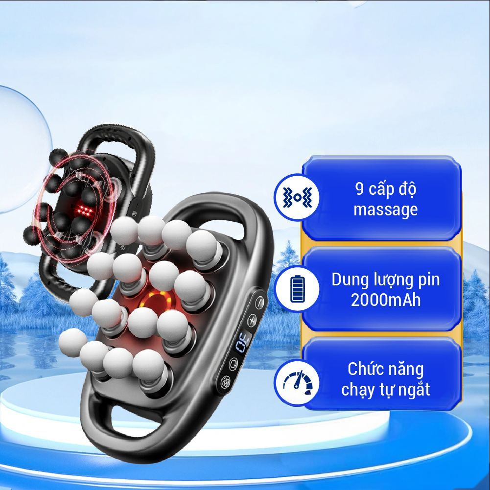 Máy Massage Cầm Tay Mini 16 Đầu NMI MART MMS02 Rung Mạnh Toàn Thân