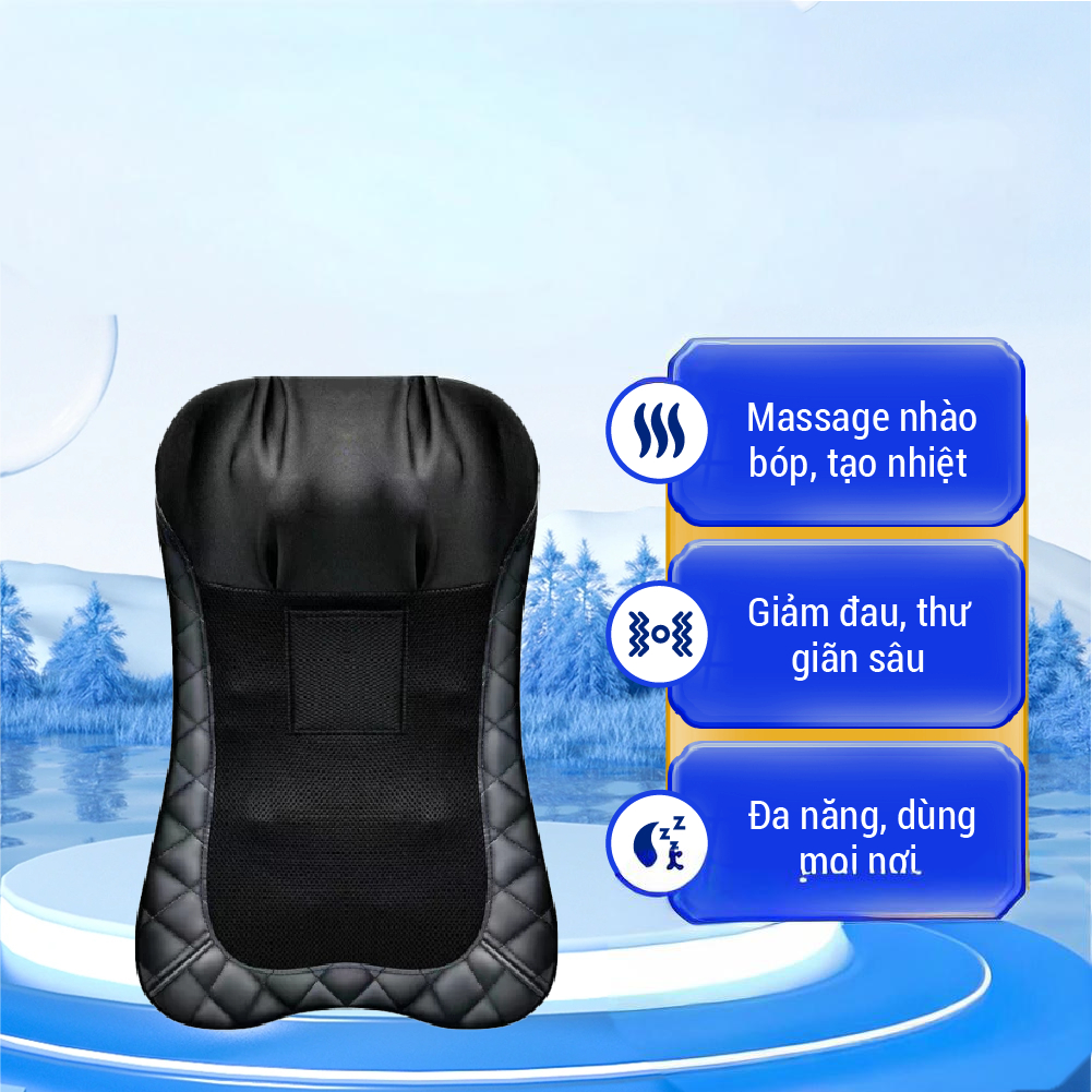 Máy Massage Lưng Delax MSL03 Kết Hợp Nhiệt Và Xoa Bóp Sâu Toàn Thân Dễ Chịu