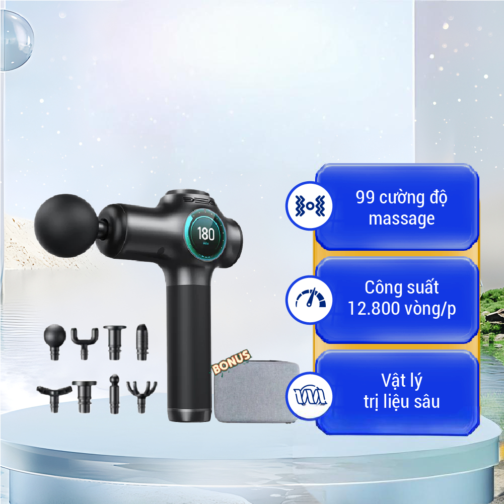 Súng Massage Cầm Tay NMI Mart SMS06 Giảm Căng Cơ Nhanh Tại Nhà