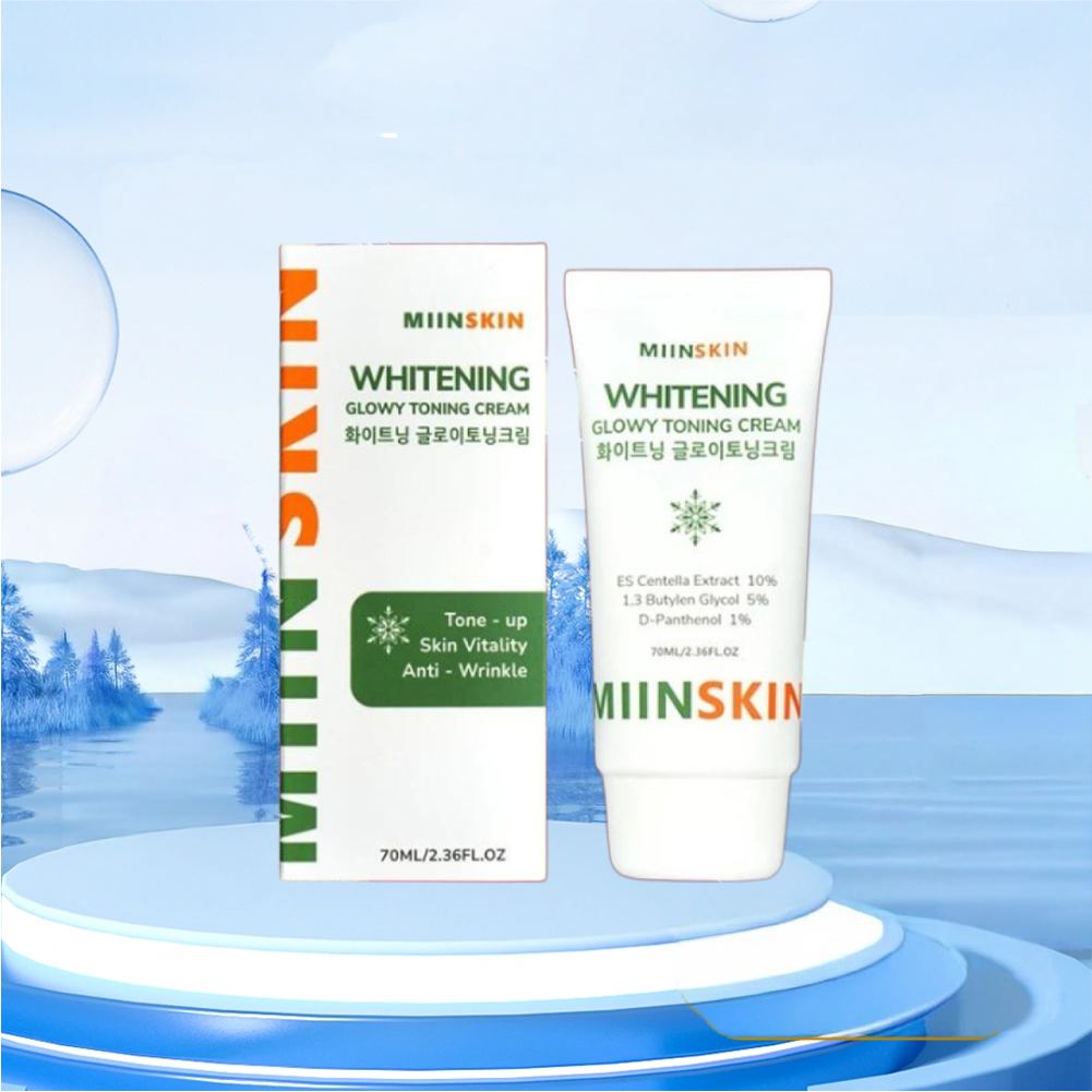 Kem Dưỡng Trắng Da Nâng Tone MIINSKIN - Whitening Glowy Toning Cream 70ml